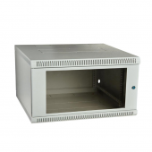 Шкаф телекоммуникационный настенный сварной 19”,6U(600x300), ШТ-НСс-6U-600-300-С дверь стекло ССД