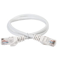ITK Коммутационный шнур кат. 6 UTP LSZH 0,5м белый