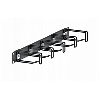 Органайзер кабельный горизонтальный с двойными  проволочными кольцами 19" ОКГКО-19"-1U