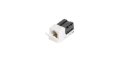 Модуль-вставка NIKOMAX типа Keystone, Кат.6 (Класс E), 250МГц, RJ45/8P8C, 110/KRONE, T568A/B, неэкранированный, белый - гарантия: 5 лет расширенная / 