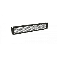 Фальш-панель перфорированная на 2U, цвет черный (RAL 9005)
