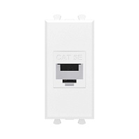 Avanti Компьютерная розетка RJ-45 без шторки модульная, кат.5е, Белое облако, 1 модуль