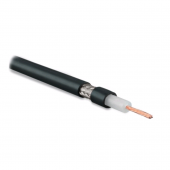 Кабель коаксиальный RG-58, 50 Ом, жила - 20 AWG, общий диаметр 4.95мм, PVC, черный