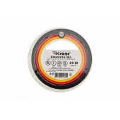 ССД KR-09-2601 Изолента ПВХ KRANZ 15 мм х 20 м, белая, упаковка 10 роликов