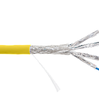 Кабель NIKOLAN S/FTP 4 пары, Кат.7а (Класс Fа), тест по ISO/IEC, 1000МГц, одножильный, BC (чистая медь), 23AWG (0,58мм), внутренний, LSZH нг(А)-HFLTx,