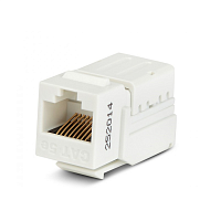 Вставка Keystone Jack RJ-45(8P8C), категория 5e, 110 IDC, заделка с помощью NE-TOOL, белая