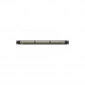 Патч-панель 19",1U,CAT6А, 24 модуля RJ45, неэкранированная