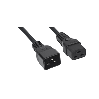 Кабель питания IEC 320 C19 - IEC 320 C20 (3x1.5), 16A, прямая вилка, 1.8м