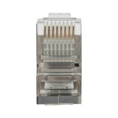 Коннектор (вилка) FTP кат.5e 8P8C универсальная, 15U", 3 зубца, упак 100 шт