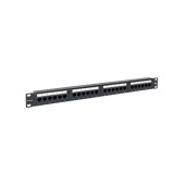 Патч-панель TERACOM 19'' Cat.5E 1U неэкранированная UTP 24 порта RJ-45 110 IDC с органайзером