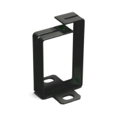 Организатор кабельный для вертикальной разводки, 1 кольцо, 60 мм, металл, цвет черный