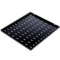 Полка перфорированная, глубина 450 мм, цвет черный