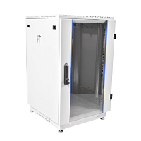 Шкаф телекоммуникационный напольный 27U (600х1000) дверь стекло
