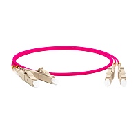 Патч-корд волоконно-оптический (шнур) MM 50/125(OM4), SC-SC, 3.0 мм, duplex, 10G/40G, LSZH, 3 м, черный