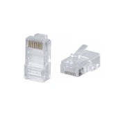 Коннектор RJ-45 быстрой установки под витую пару, категория 6 , универсальный (для одножильного и многожильного кабеля) для проводников с толщиной по 