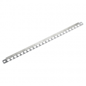 Органайзер кабельный горизонтальный 19" для крепления стяжек, оцинкованный