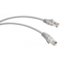 Патч-корд U/UTP, категория 5е, 2xRJ45, неэкранированный, серый, LSZH, 2м