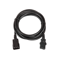 Кабель питания TLK, вход - разъём C14 (IEC 60320) , выход - разъём C13 (IEC 60320),  3x1мм2, 1.8 м, 250В 10A, черный