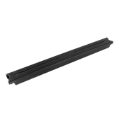 Фальшпанель быстросъёмная пластиковая в шкаф 19" 1U, цвет черный