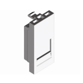 Адаптер для RJ11/RJ45  без джека (модуль 22,5х45), белый 