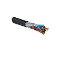 Кабель витая пара, неэкранированная U/UTP, категория 3, 50 пар (24 AWG), одножильный (solid), внешний, UV PE, -40°C - +50°C, черный