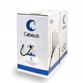 Кабель витая пара UTP (U/UTP), категория5e, 4 пары0,51мм (24 AWG), одножильный, черный (305 м)