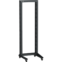 ITK LINEA F Стойка 1-рамная на рол. 42U 600х600мм черная