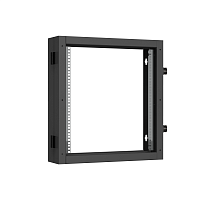 Пристенная поворотная секция NIKOMAX 19", 12U, Ш600хВ636хГ156мм, 1 пары L-образных монтажных направляющих, черный RAL 9005.