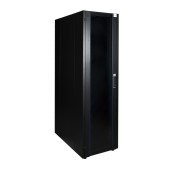 Шкаф нап. 19", 42U 600х1000, перед. дв. стек, задн. стен., мет, чер.
