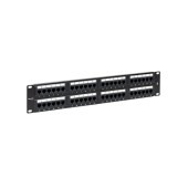 Патч-панель TERACOM PRO 19'' Cat.6 2U неэкранированная UTP 48 портов RJ-45 Dual IDC