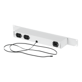 Панель TLK с терморегулятором и датчиком, 19", 1U, Г90мм, без шнура питания, серая