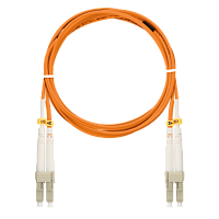 Шнур NIKOMAX волоконно-оптический, соединительный, многомодовый 50/125мкм, стандарта ОМ2, LC/UPC-LC/UPC, двойной, LSZH нг(A)-HFLTx, 2мм, оранжевый, 10