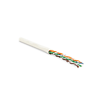Кабель витая пара, неэкранированная U/UTP, категория 6, 4 пары (24 AWG), многожильный (patсh), без разделителя, LSZH, нг(А)-HF, –5°C–+60°C, белый