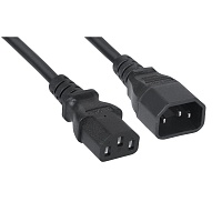 Кабель питания монитор-компьютер IEC 320 C13 - IEC 320 C14 (3x1.0), 0.6 м