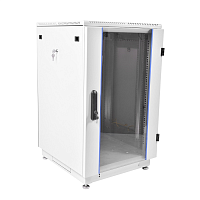 Шкаф телекоммуникационный напольный 18U (600х600) дверь стекло
