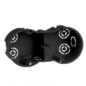 Коробка КМ40007 установочная 2х местная для твердых стен 141x70x45 (с саморезами)