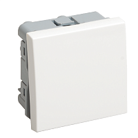 Выключатель одноклавишный на 2 модуля. ВКО-21-00-П