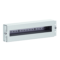 Модуль с DIN рейкой для 19" 3U RAL7035