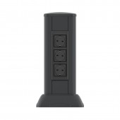 Миниколонна алюминиевая, 0.35м, цвет чёрный