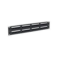 Патч-панель TERACOM PRO 19'' Cat.5E 2U неэкранированная UTP 48 портов RJ-45 Dual IDC