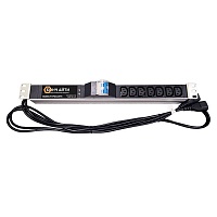 BONCH-ATS/PDU Блок розеток с функцией АВР для 19 дюймого шкафа 7 разъемов С13, кабели подключ.питания 1.7 м. с вилками Schuko и автомат защиты на 10А 