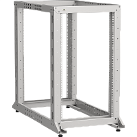 ITK LINEA F Стойка 2-рамная 42U 600х600-1000мм серая