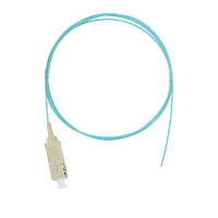 Шнур NIKOMAX волоконно-оптический, монтажный, многомодовый 50/125мкм, стандарта OM3, SC/UPC, LSZH нг(A)-HFLTx, 0.9мм, аква, 1м, уп-ка 2шт.