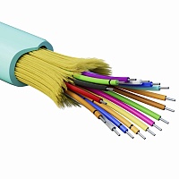 Кабель волоконно-оптический, распределительный, арамидные упрочняющие нити, для внутренней прокладки, нг(A)-HFLTx, 16 ОВ, категория OM3 (G.651.1) плот