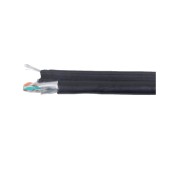 Каб. в. п. F/UTP кат. 5E 4 пары LDPE 1м трос чер. GENERICA