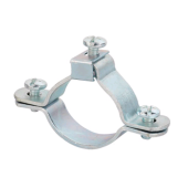 Хомут заземления для труб 16 мм (3/8"), оцинкованная сталь