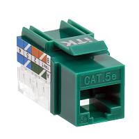ITK Модуль Keystone Jack кат.5E UTP 110 IDC 90град зелёный