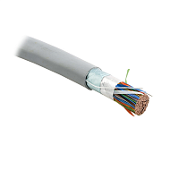 Кабель витая пара, неэкранированная U/UTP, категория 3, 100 пар (24 AWG), одножильный (solid), LSZH нг(А)-HF, –20°C - +60°C, серый