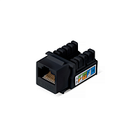 Вставка Keystone Jack RJ-45, категория 6, заделка тип 110, черная