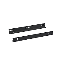 Направляющие в шкаф глубиной 1200мм для установки серверного оборудования, пара, усиленные до 100кг, цвет черный (RAL 9004)